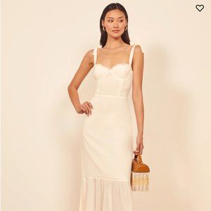 Reformation Nikita Dress - Ivory - Size 6 - Worn Once
